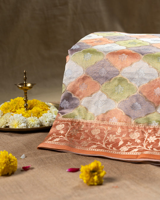 Limited Edition — Pure Banarasi Silk + Tissue Saree with Authentic Zari Rangkat Work
