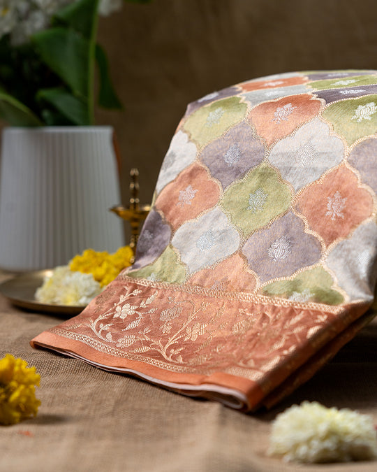 Limited Edition — Pure Banarasi Silk + Tissue Saree with Authentic Zari Rangkat Work