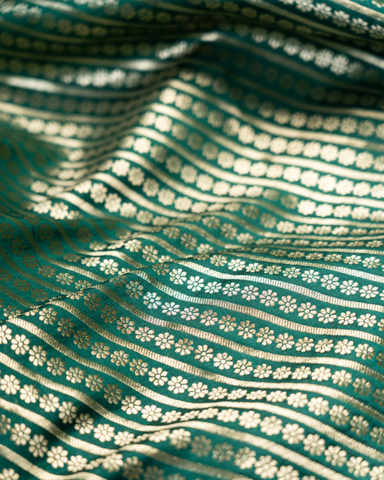 Green Meenakari Pure Banarasi Silk Saree