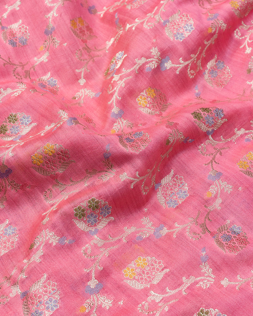 Soft Pink Handwoven Pure Banarasi Silk Saree