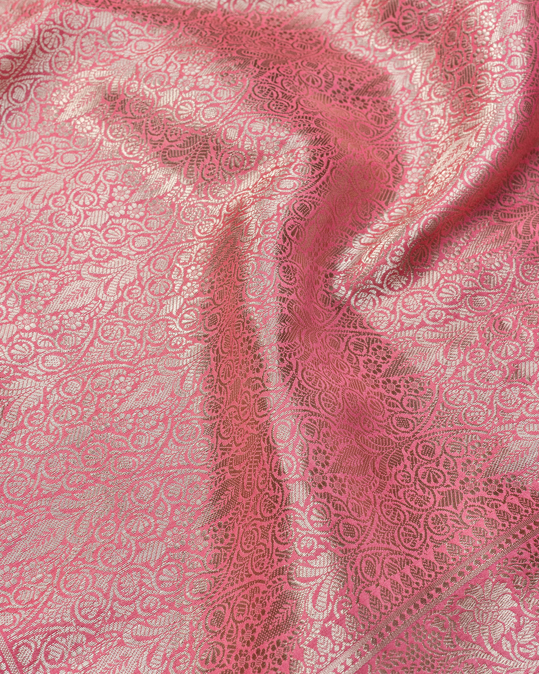 Soft Pink Handwoven Pure Banarasi Silk Saree