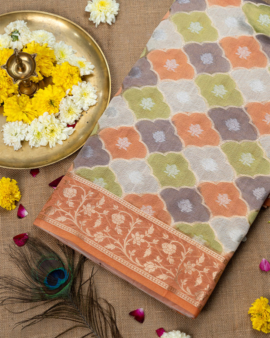 Limited Edition — Pure Banarasi Silk + Tissue Saree with Authentic Zari Rangkat Work