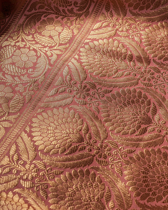 Pink Meenakari Jaal Pure Banarasi Silk Saree