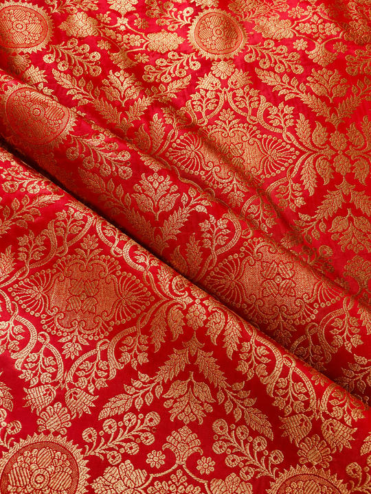 Red Pure Katan Silk Blouse - Customisable