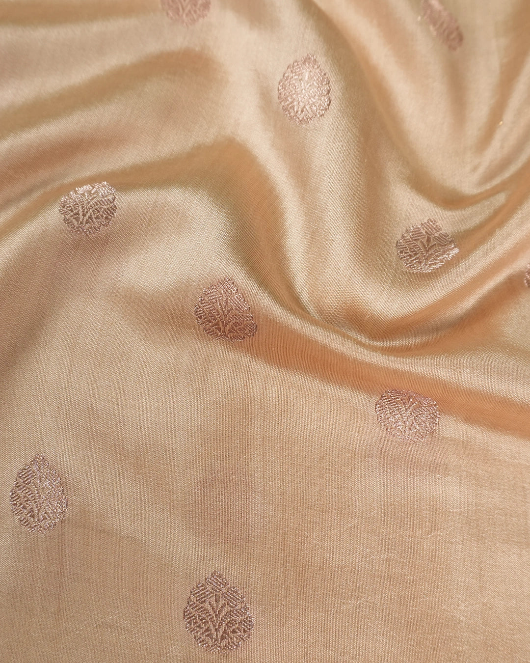Cream Pure Banarasi Saree with Minimal Butidar Zari Weaving