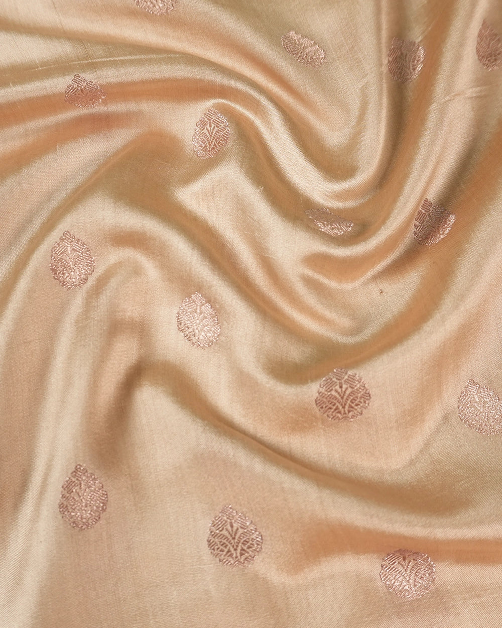 Cream Pure Banarasi Saree with Minimal Butidar Zari Weaving