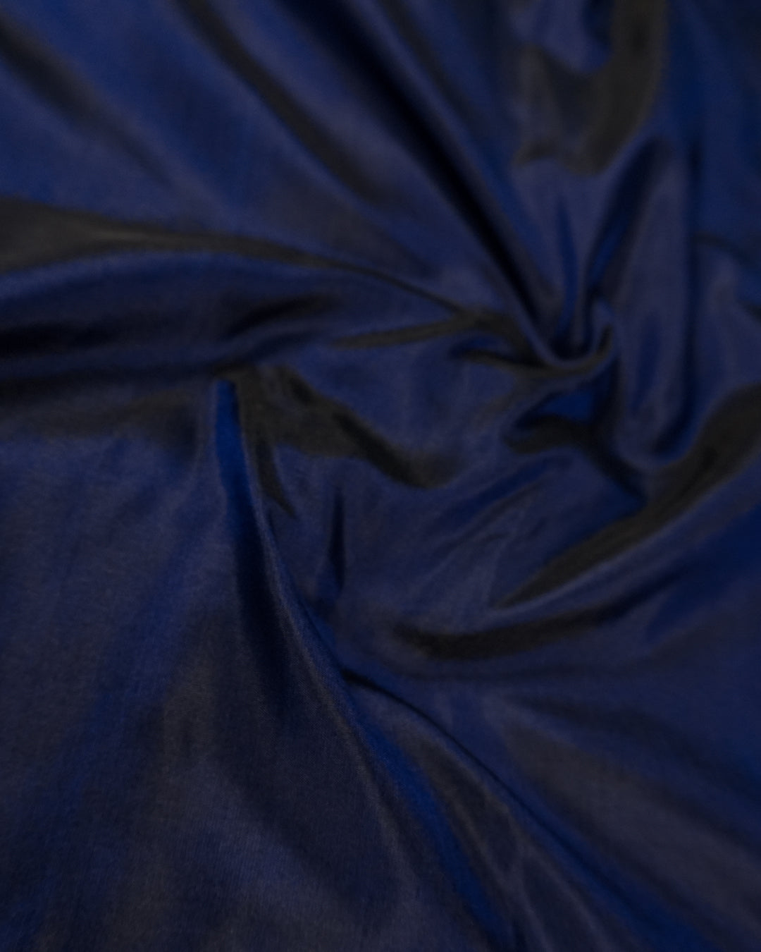 Blue Pure Katan Saree with Architectural Banaras Ghat & Temple Weaving