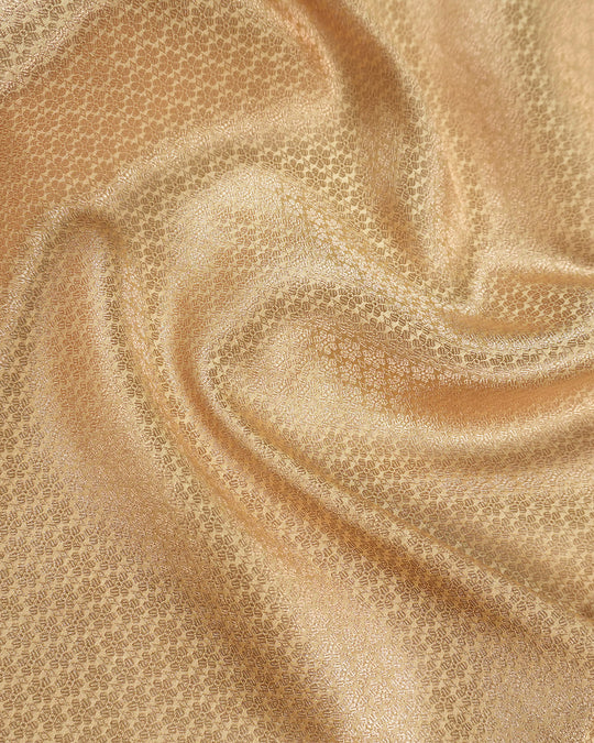 Cream Pure Banarasi Saree with Minimal Butidar Zari Weaving