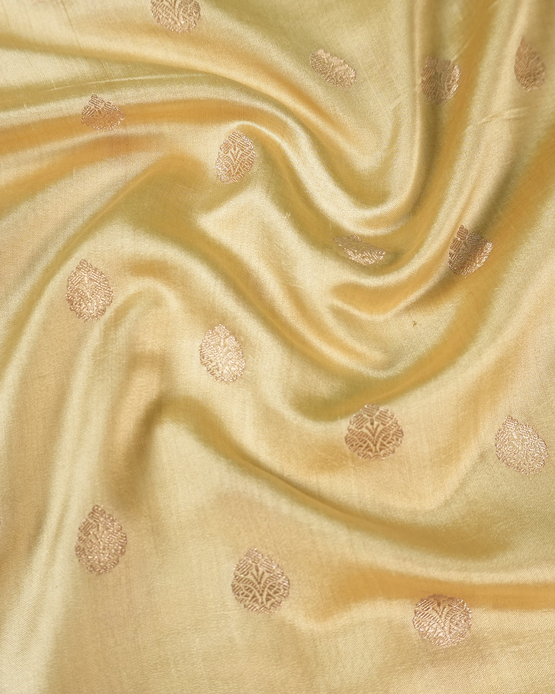 Cream Pure Banarasi Saree with Minimal Butidar Zari Weaving