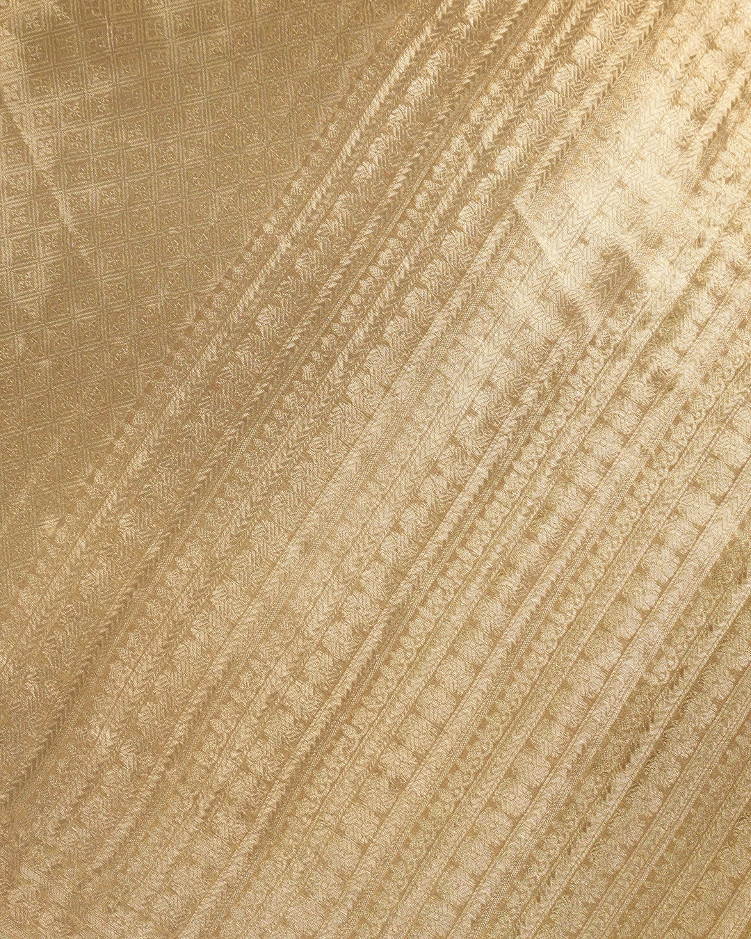 Gold Pure Tissue Saree with Elegant Brocade Weaving