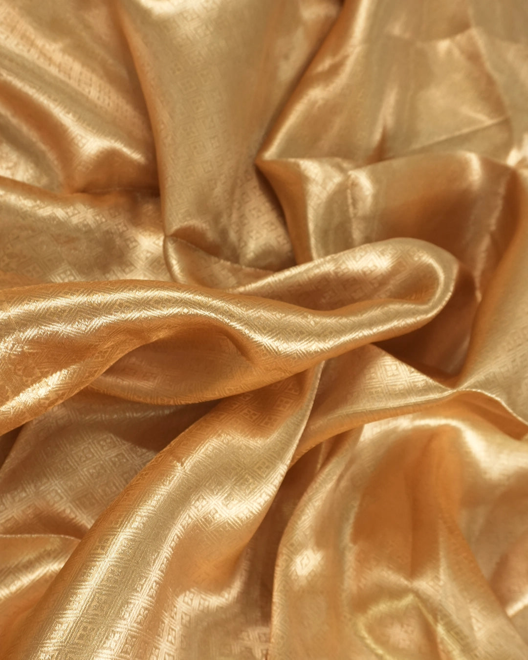 Gold Pure Tissue Saree with Elegant Brocade Weaving