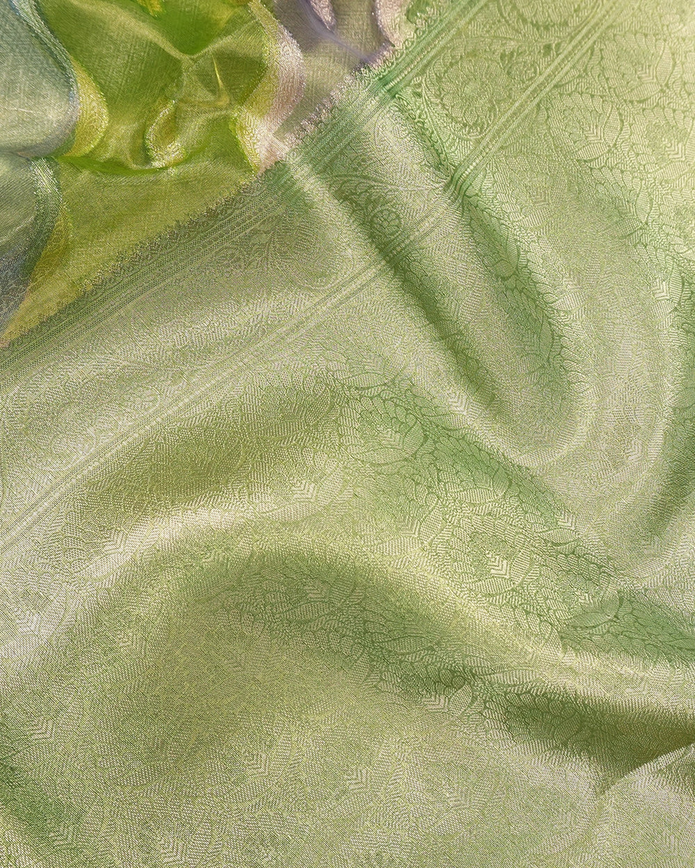 Rangkat Pure Tissue Saree with Contemporary Wave Weaving