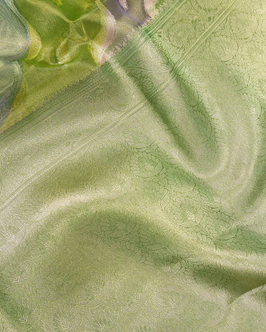 Rangkat Pure Tissue Saree with Contemporary Wave Weaving