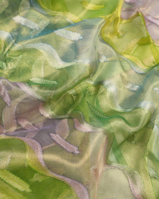 Rangkat Pure Tissue Saree with Contemporary Wave Weaving