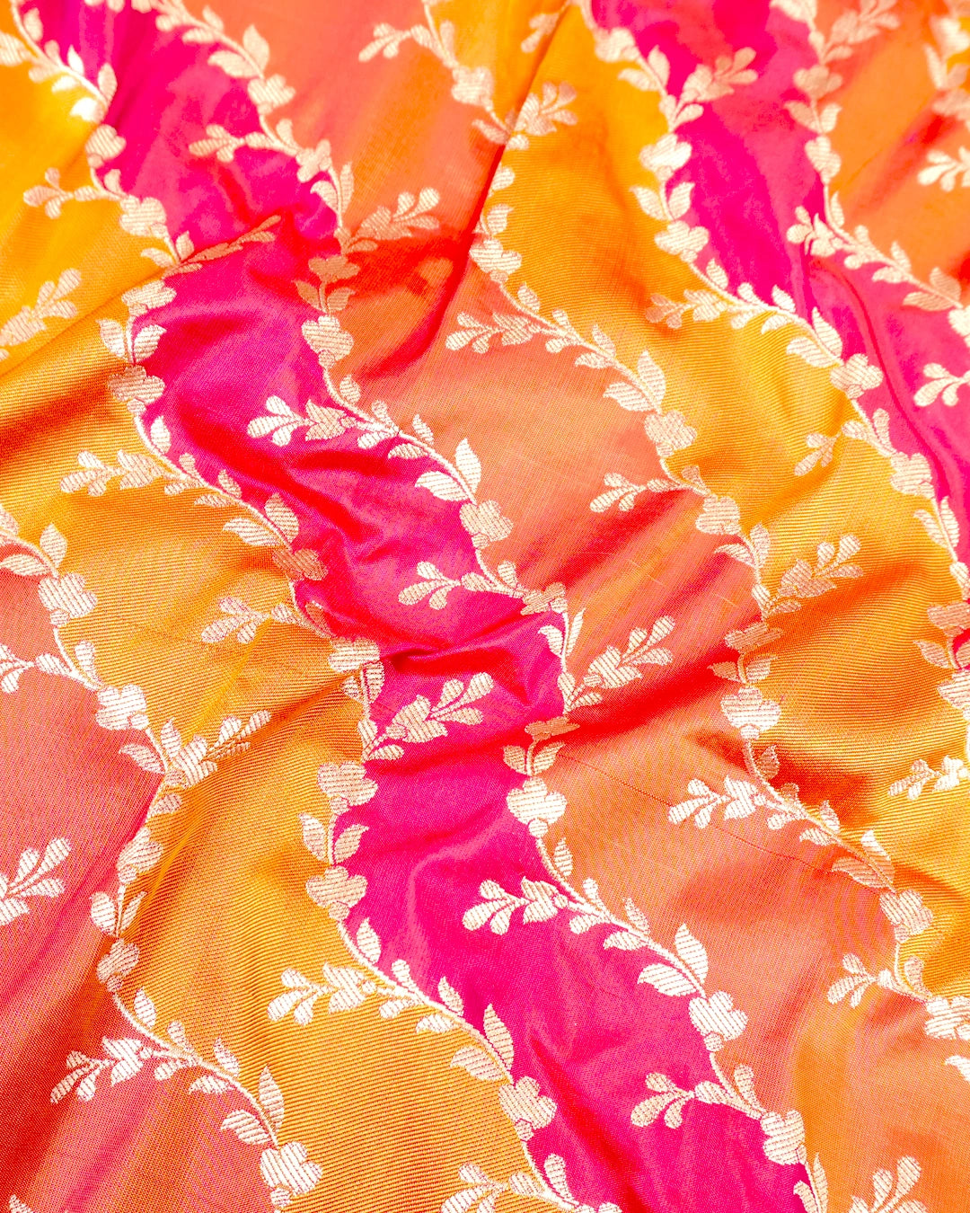 Sunset Dual Tone Pure Katan Rangkat Dupatta