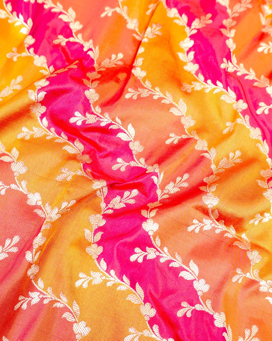 Sunset Dual Tone Pure Katan Rangkat Dupatta