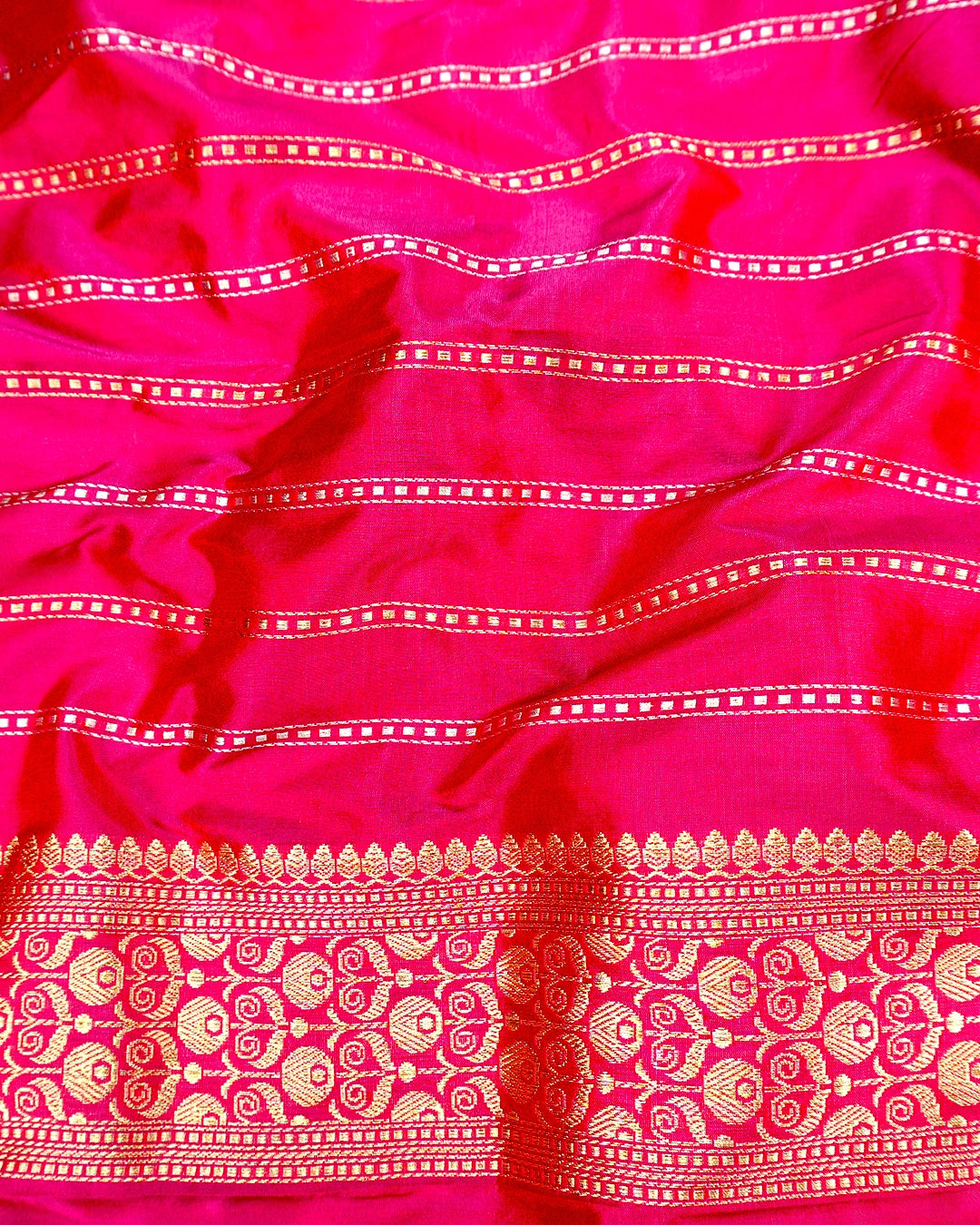 Kadwa Pure Handwoven Katan Banarasi Silk Saree - Lilac Purple