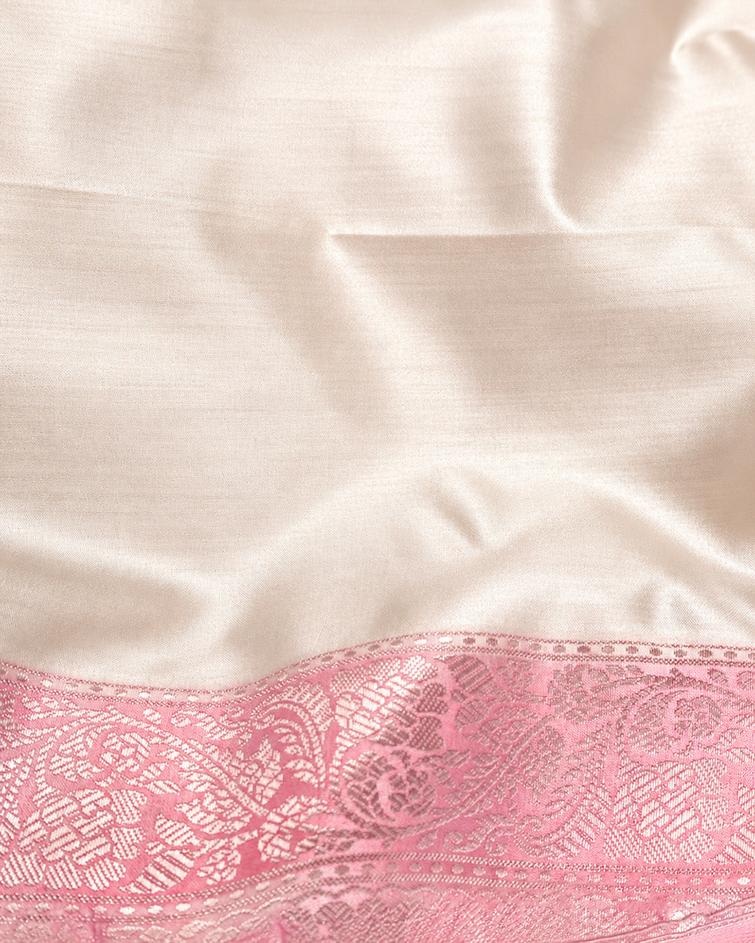 Blush Pastel Rangkat Pure Banarasi Saree with Meenakari Jaal Weave