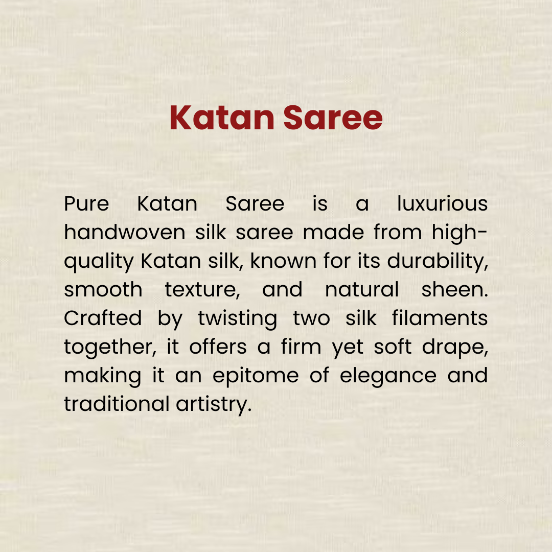 Royal Deep Blue Pure Katan Silk Saree Embellished with Artistic Detailing Intricate Motifs Floral Patterns