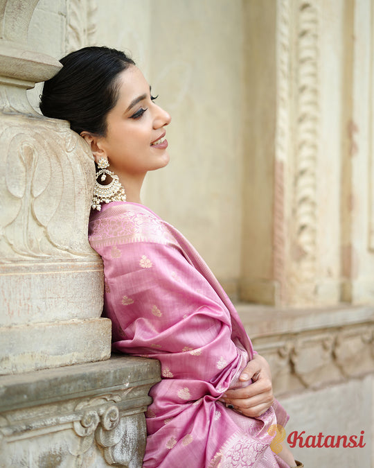 Luminous Pink Prestige Magnificent Sovereign Grace Grandeur Pure Sooti Cotton Saree