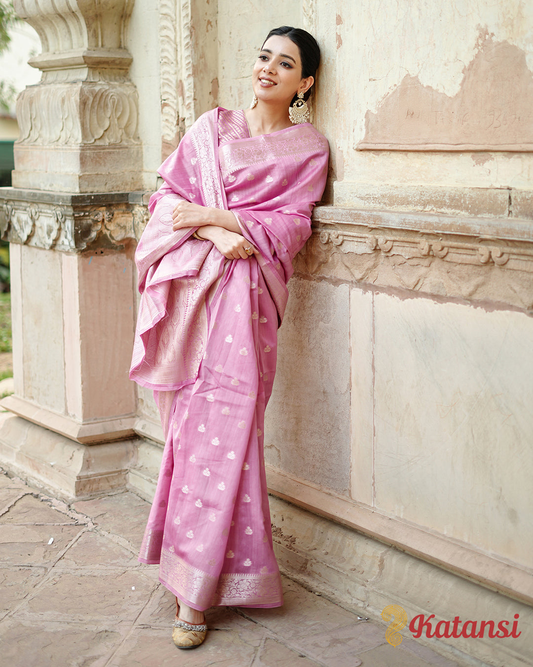 Luminous Pink Prestige Magnificent Sovereign Grace Grandeur Pure Sooti Cotton Saree