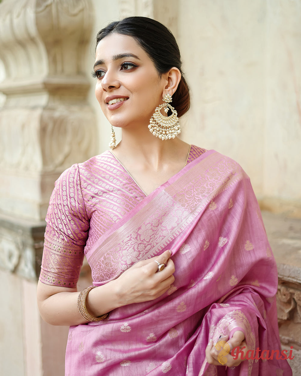 Luminous Pink Prestige Magnificent Sovereign Grace Grandeur Pure Sooti Cotton Saree