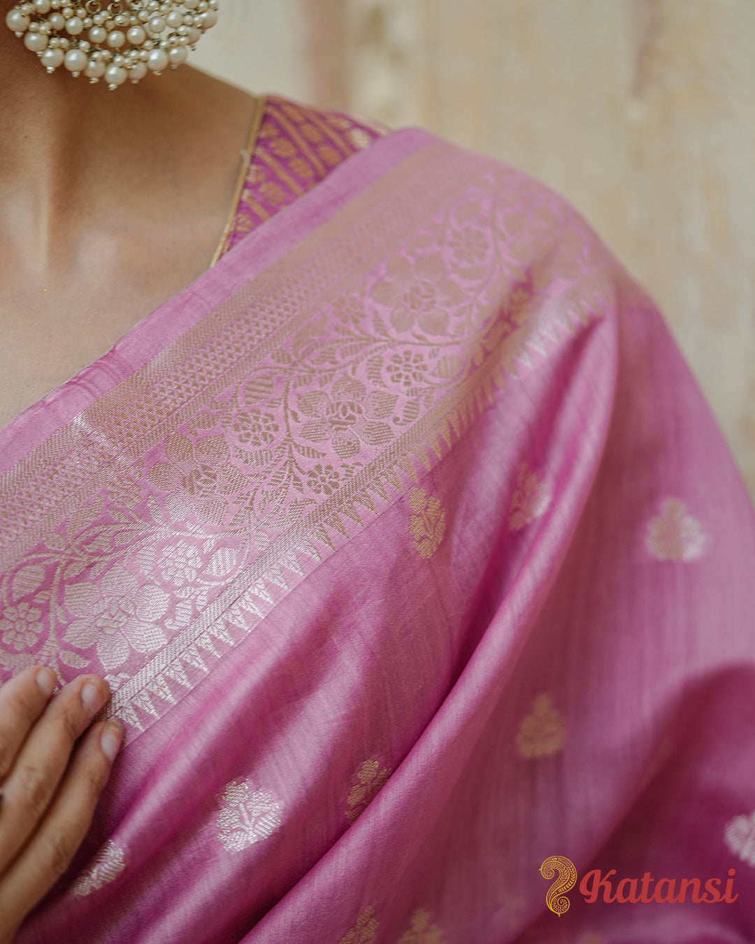 Luminous Pink Prestige Magnificent Sovereign Grace Grandeur Pure Sooti Cotton Saree