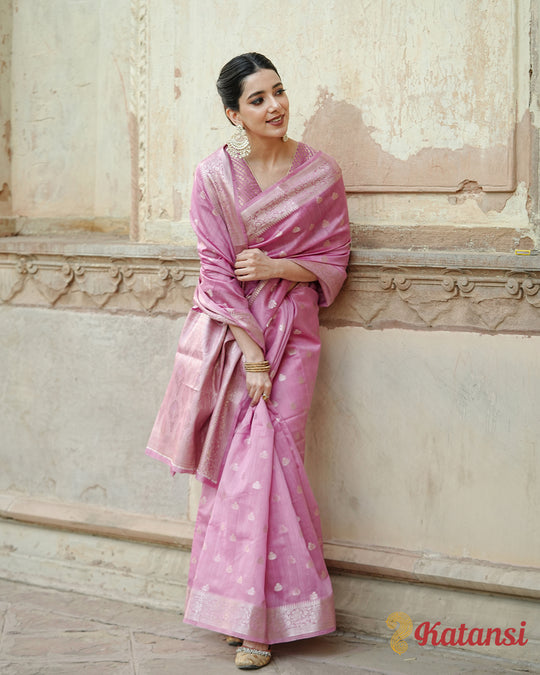 Luminous Pink Prestige Magnificent Sovereign Grace Grandeur Pure Sooti Cotton Saree