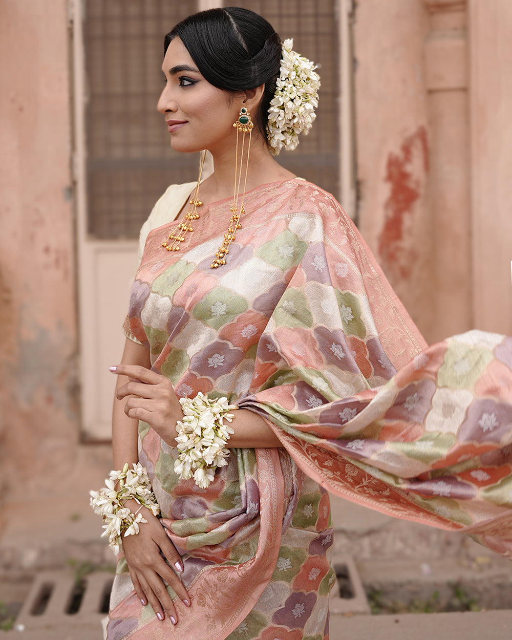 Luxury Edition Pure Banarasi Silk & Tissue Saree with Authentic Zari Rangkat Weave