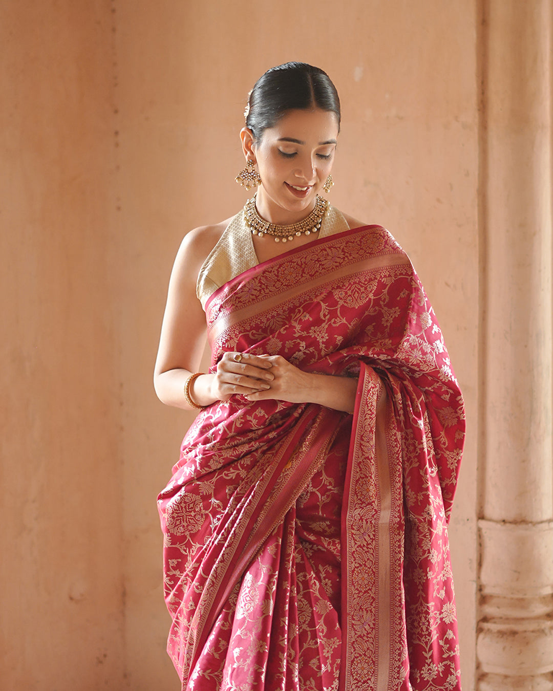 Ruhani Ruby – The Golden Jaal Banarasi