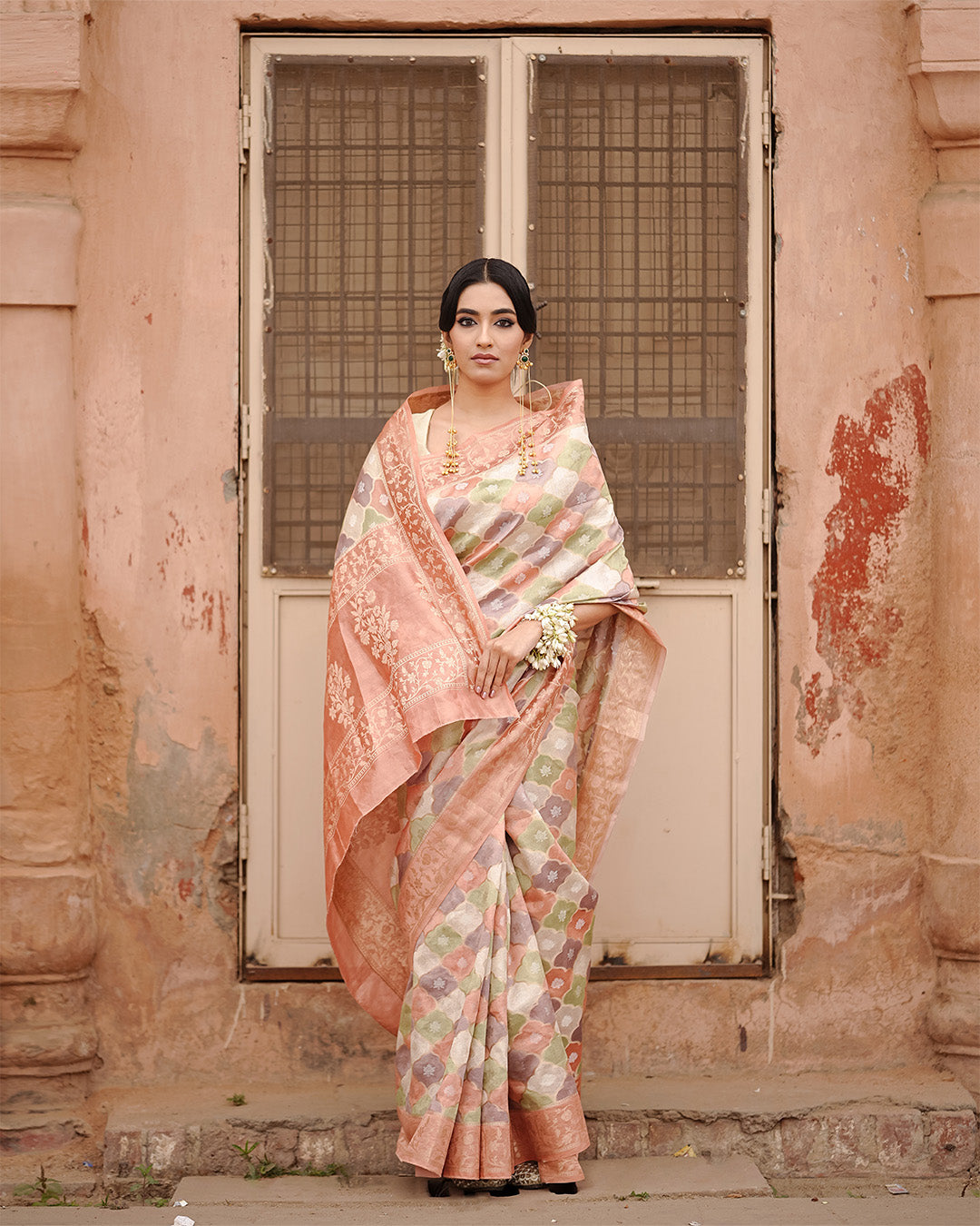 Luxury Edition Pure Banarasi Silk & Tissue Saree with Authentic Zari Rangkat Weave