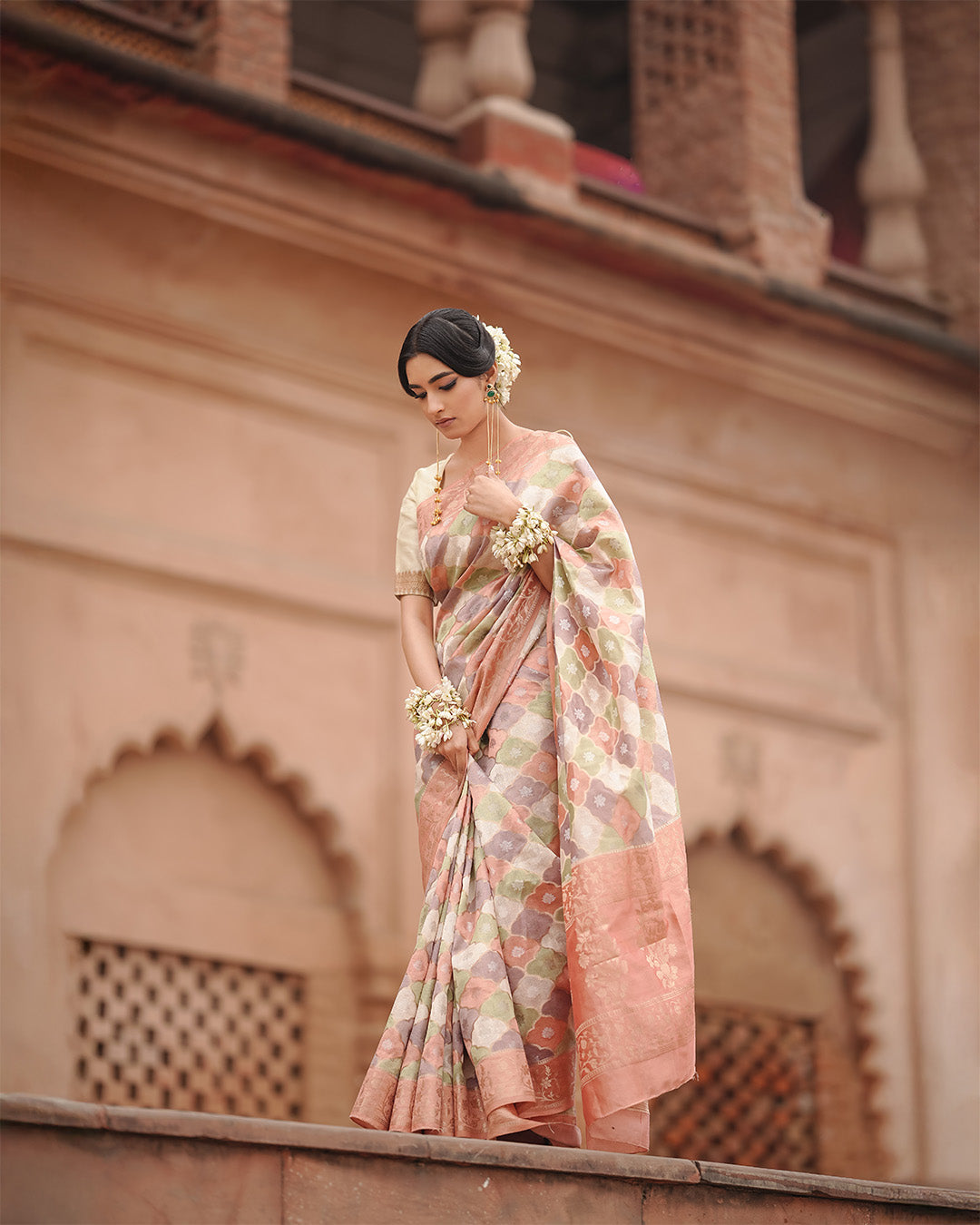 Luxury Edition Pure Banarasi Silk & Tissue Saree with Authentic Zari Rangkat Weave