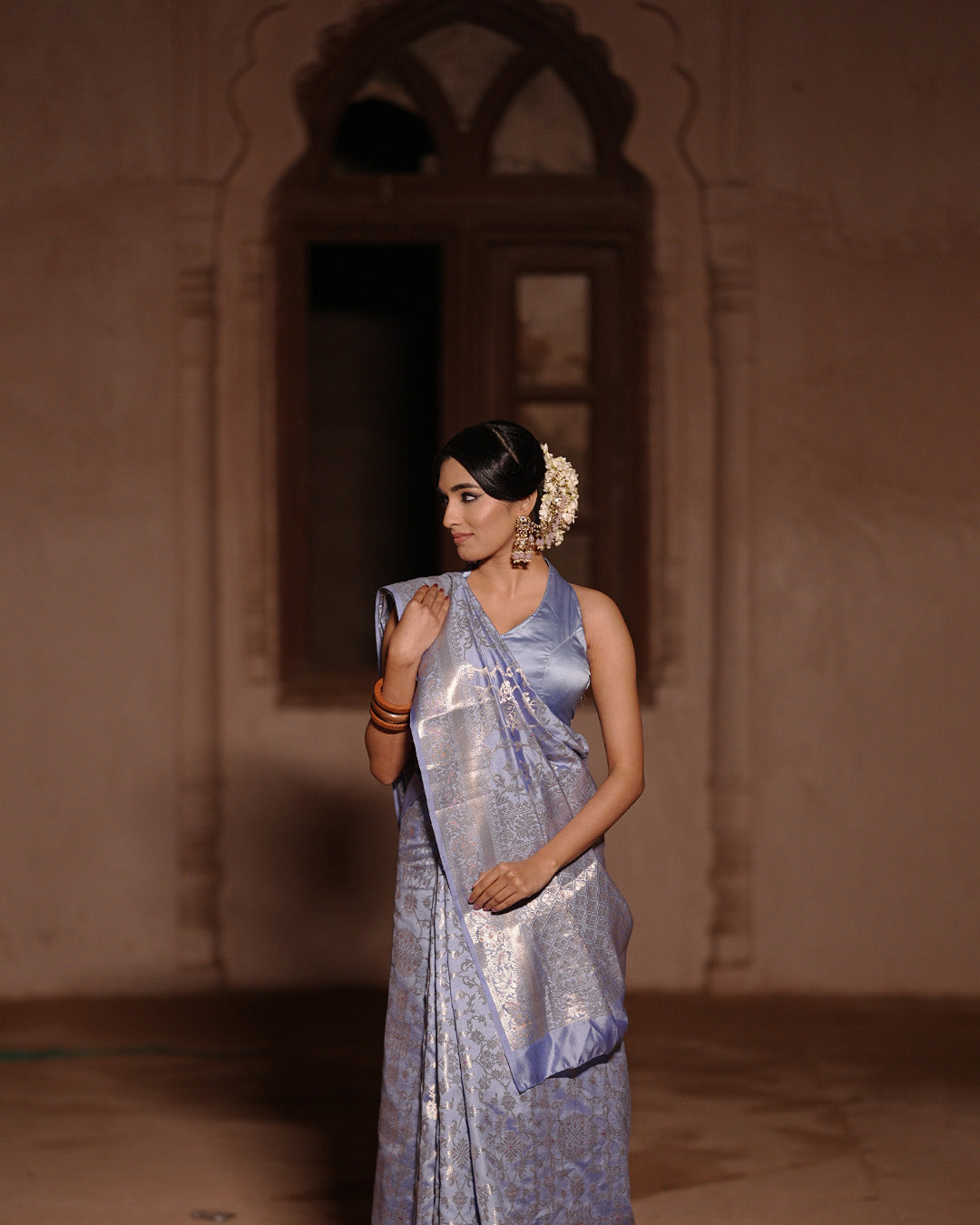 Periwinkle Timeless Banarasi