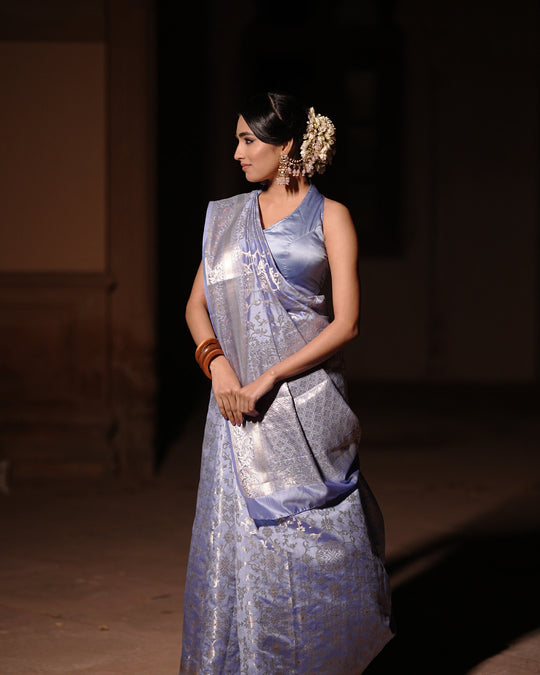 Periwinkle Timeless Banarasi
