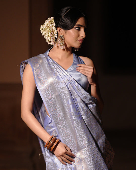 Periwinkle Timeless Banarasi