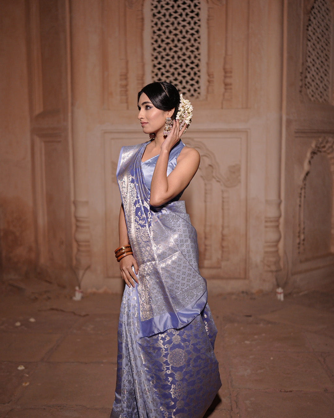 Periwinkle Timeless Banarasi