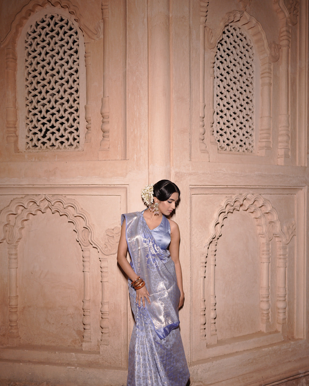 Periwinkle Timeless Banarasi