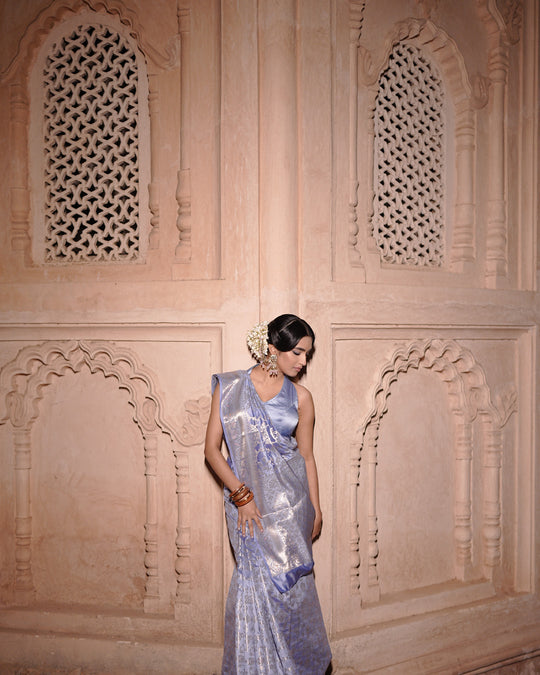 Periwinkle Timeless Banarasi