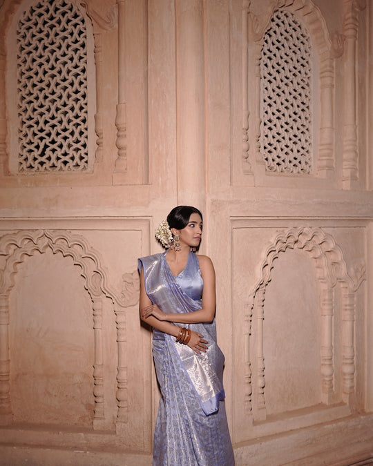 Periwinkle Timeless Banarasi