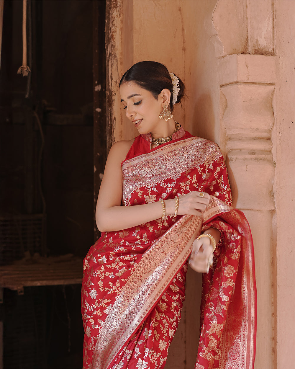 Gulnaar – Handwoven Banarasi Katan