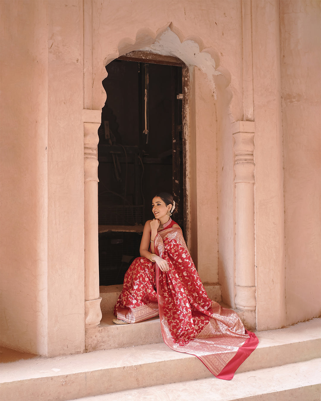 Gulnaar – Handwoven Banarasi Katan
