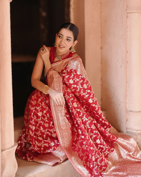 Gulnaar – Handwoven Banarasi Katan