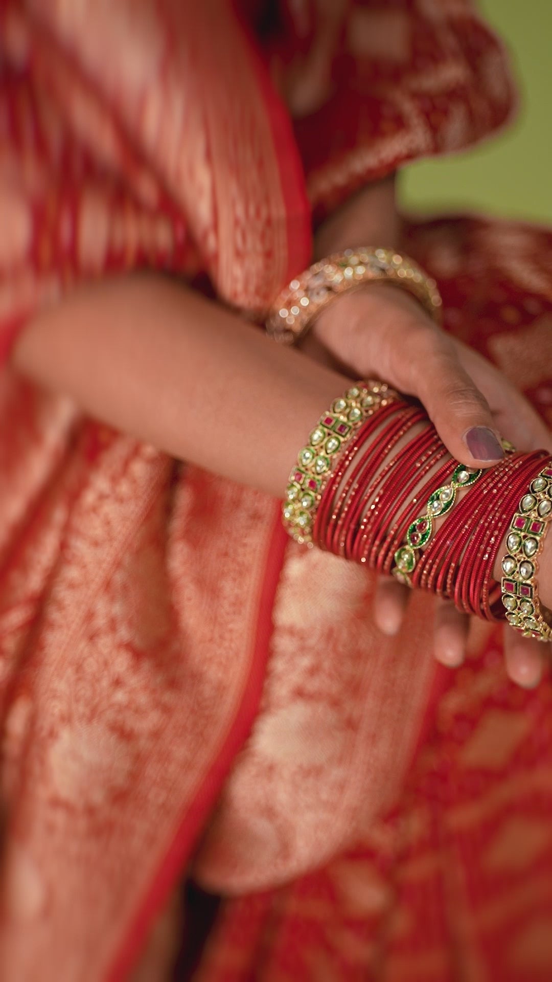 Red Khaddi Georgette Bandhej Saree with Regal Geometric Weaves