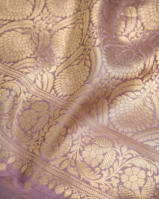 Meenakari Floral Jaal Handwoven Banarasi Saree