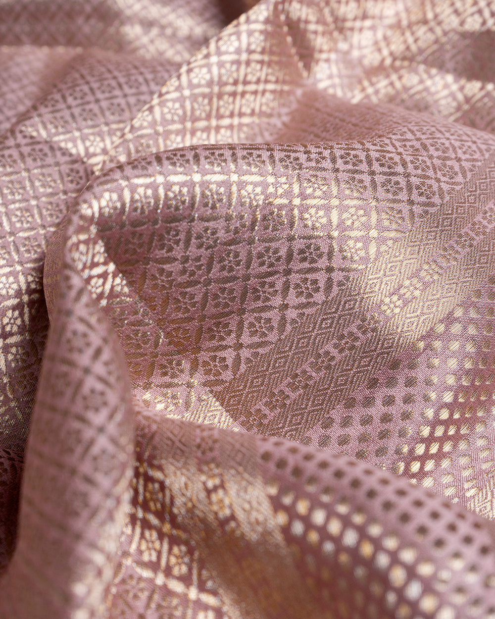 Pastel Pink Handwoven Pure Banarasi Silk Saree